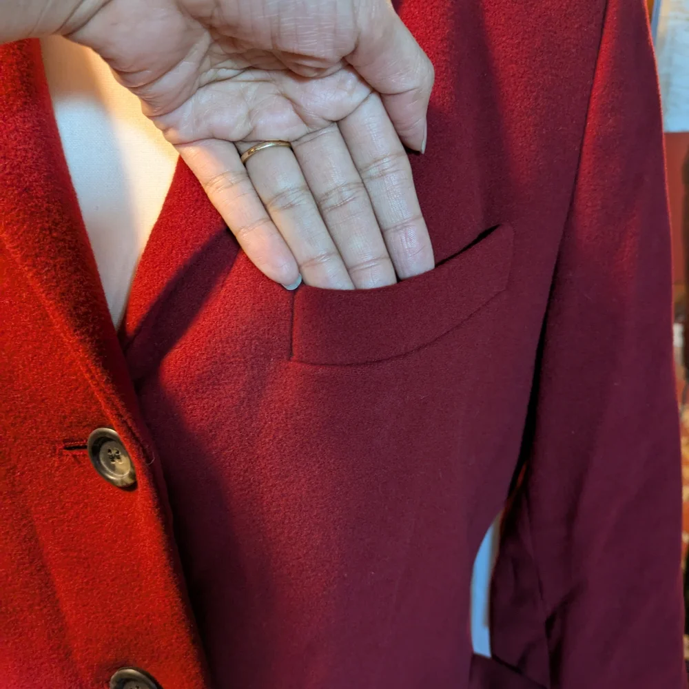 Women's Red Blazer - Picture 8 of 16